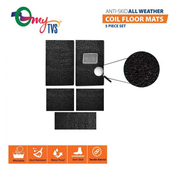 Mytvs CFM-1 Anti Skid Coil Floor  Mats - Black +...